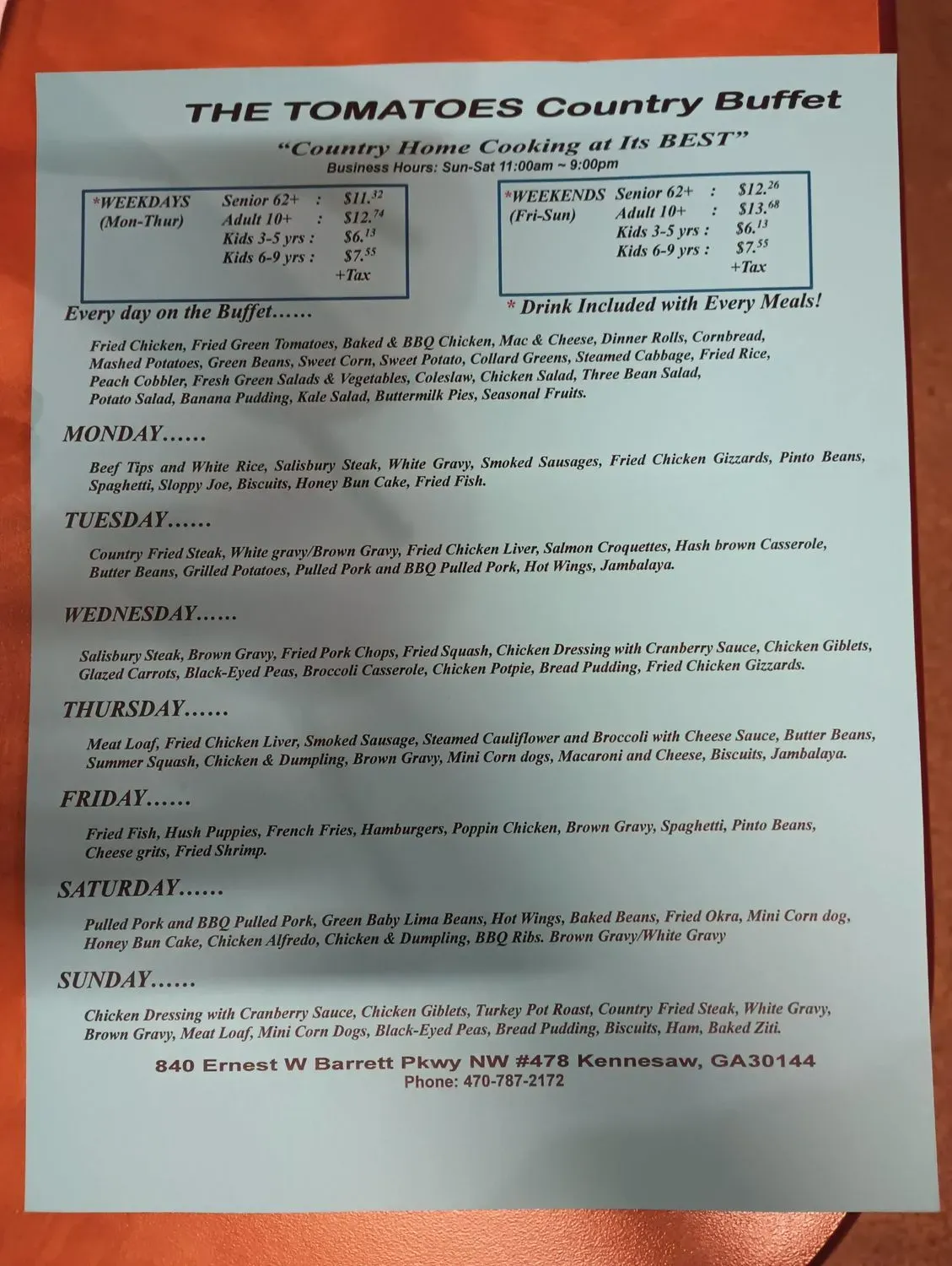 Menu 2