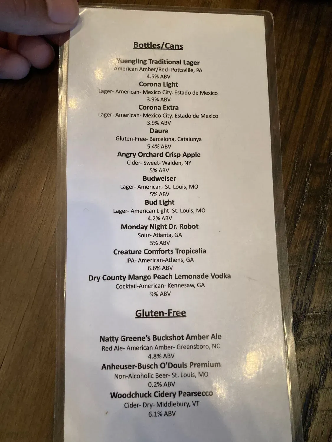 Menu 5