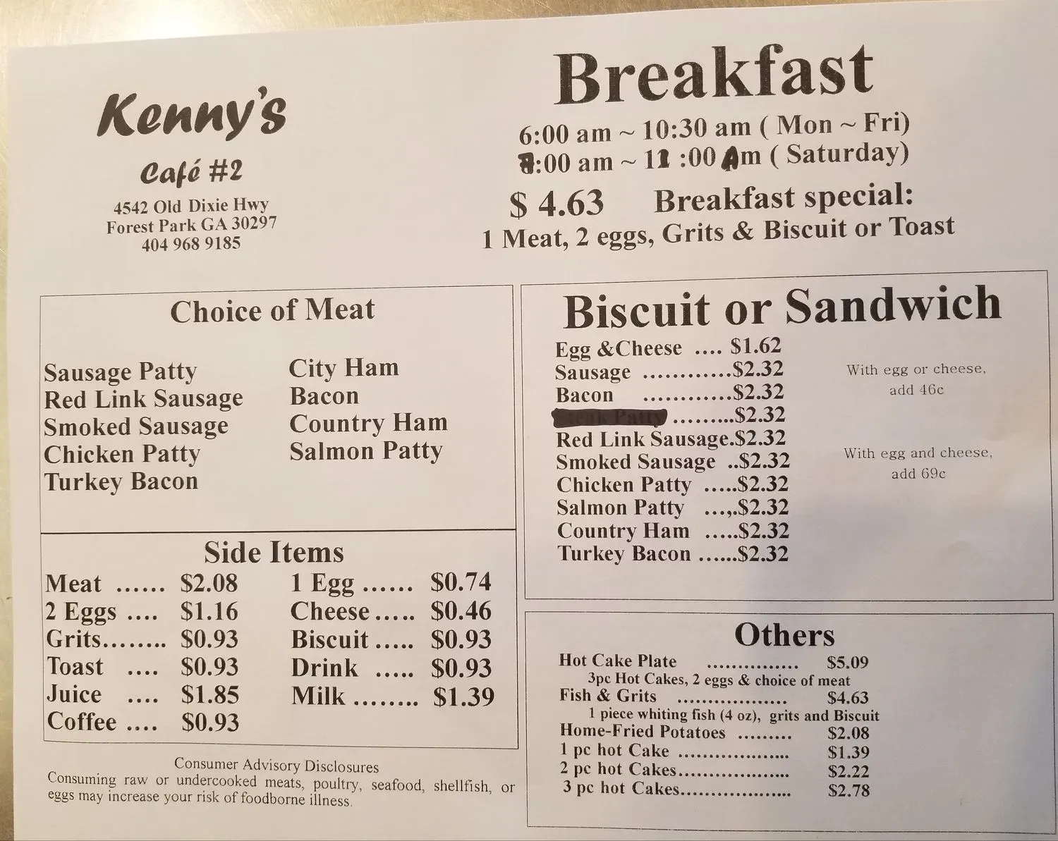 Menu 4