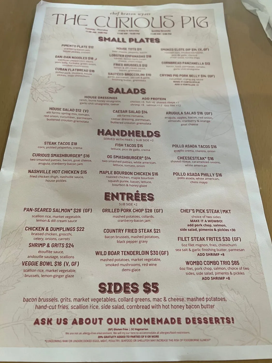 Menu 5