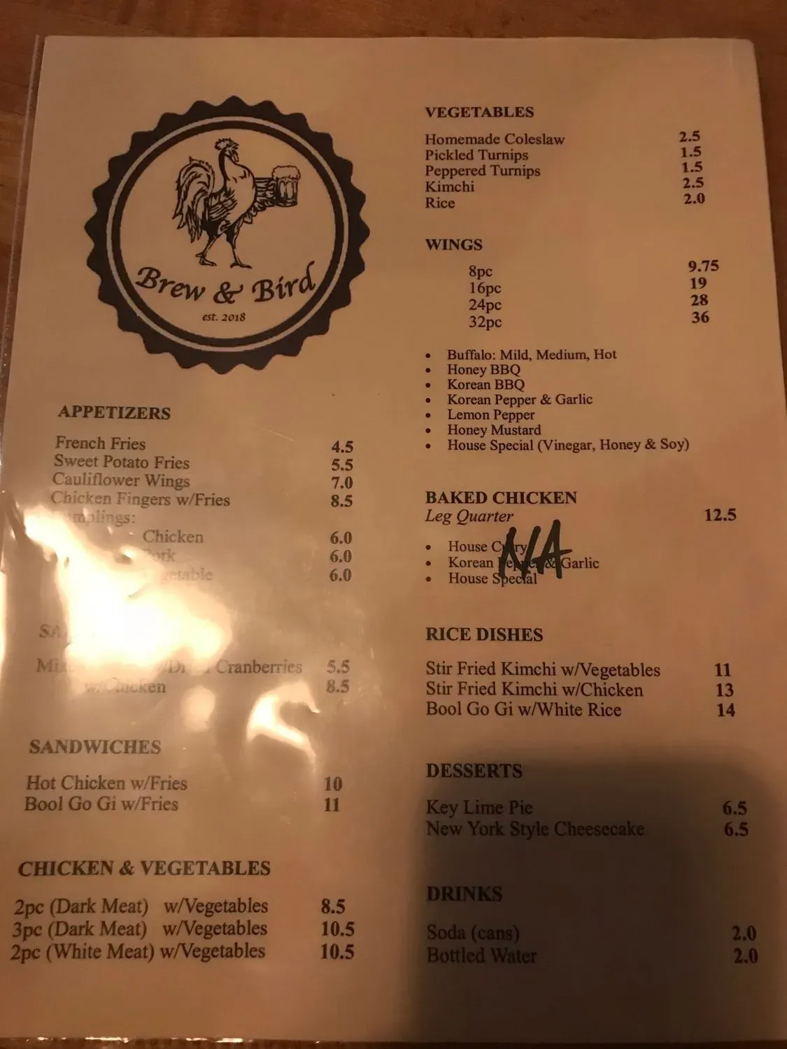 Menu 5