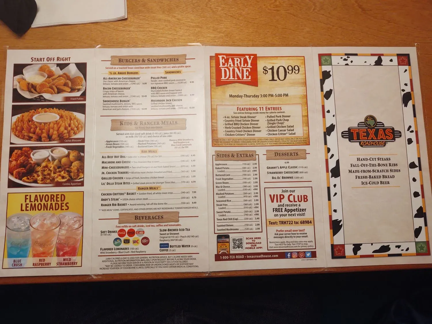 Texas Roadhouse Menu - Updated November 2025