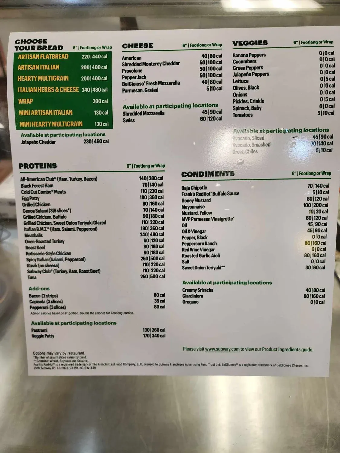 Menu 1