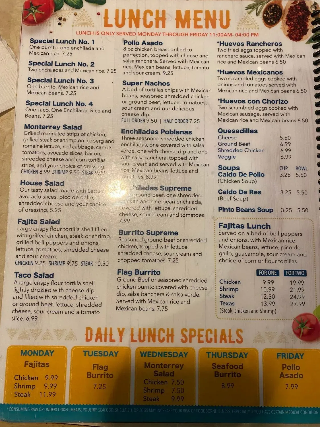 Menu 4