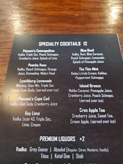 Menu 2