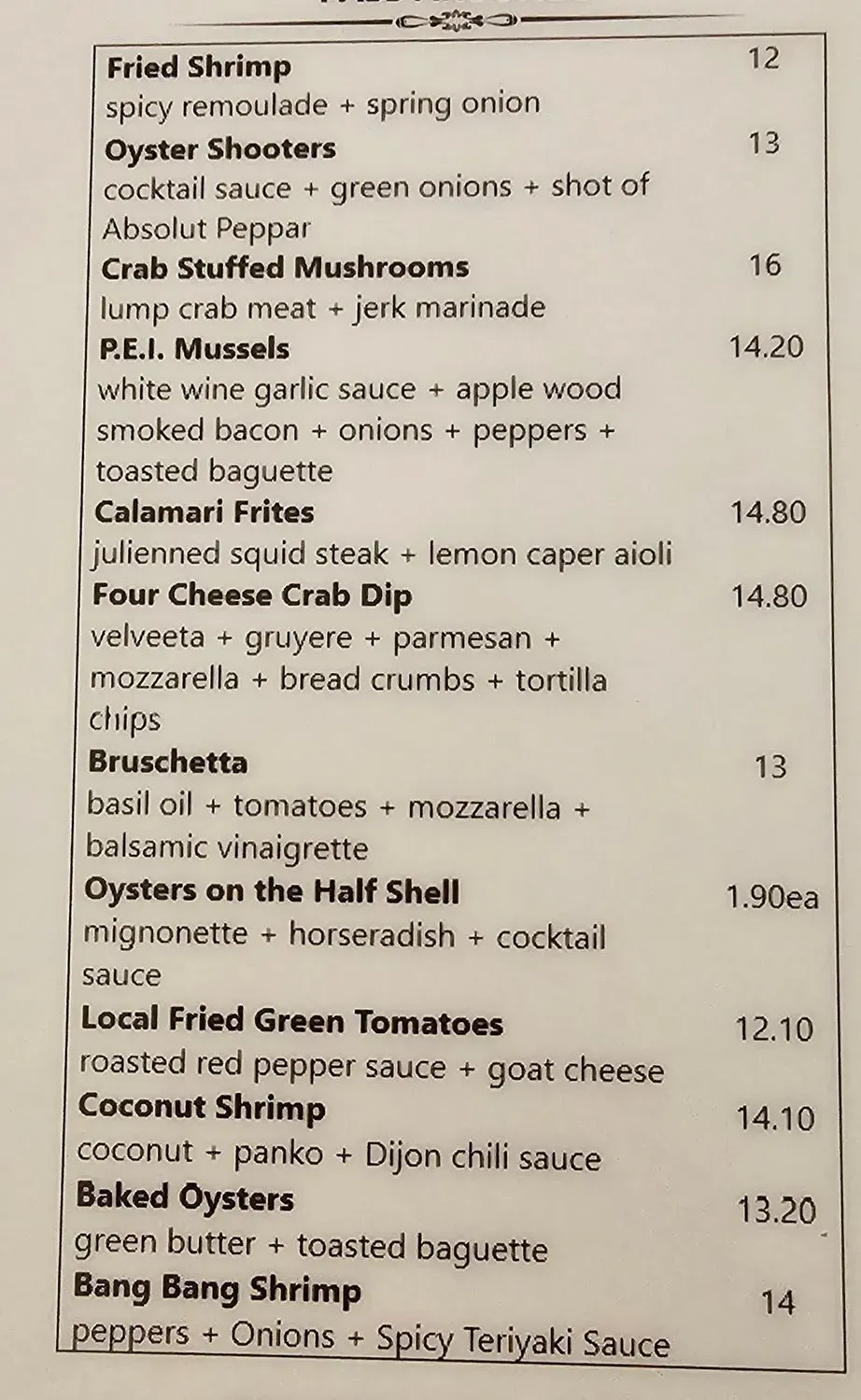 Menu 2