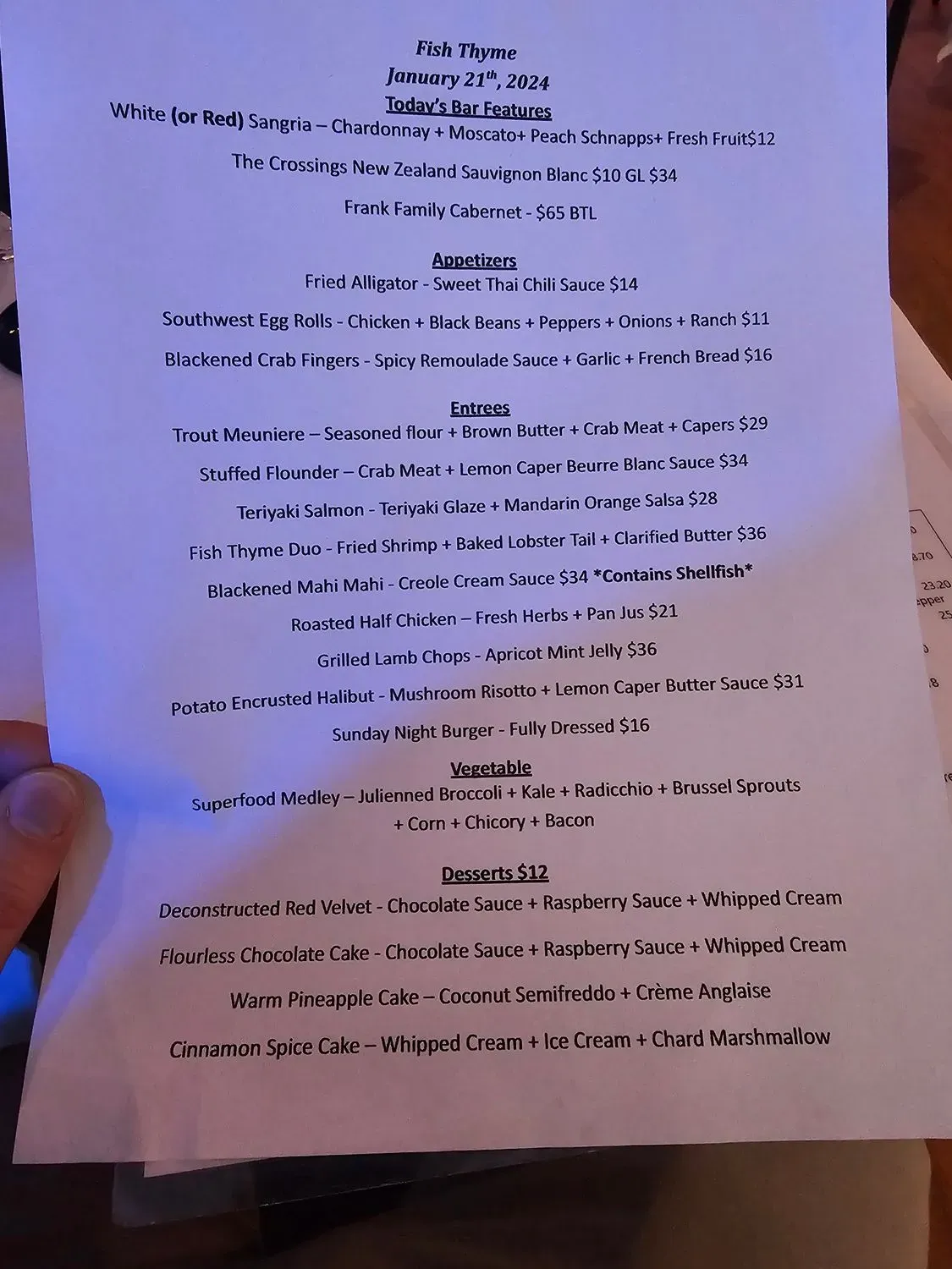 Menu 5