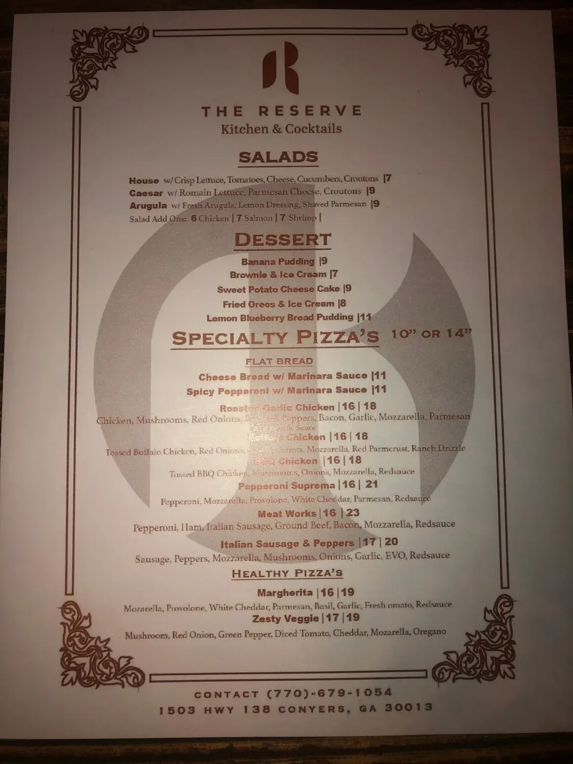 Menu 5