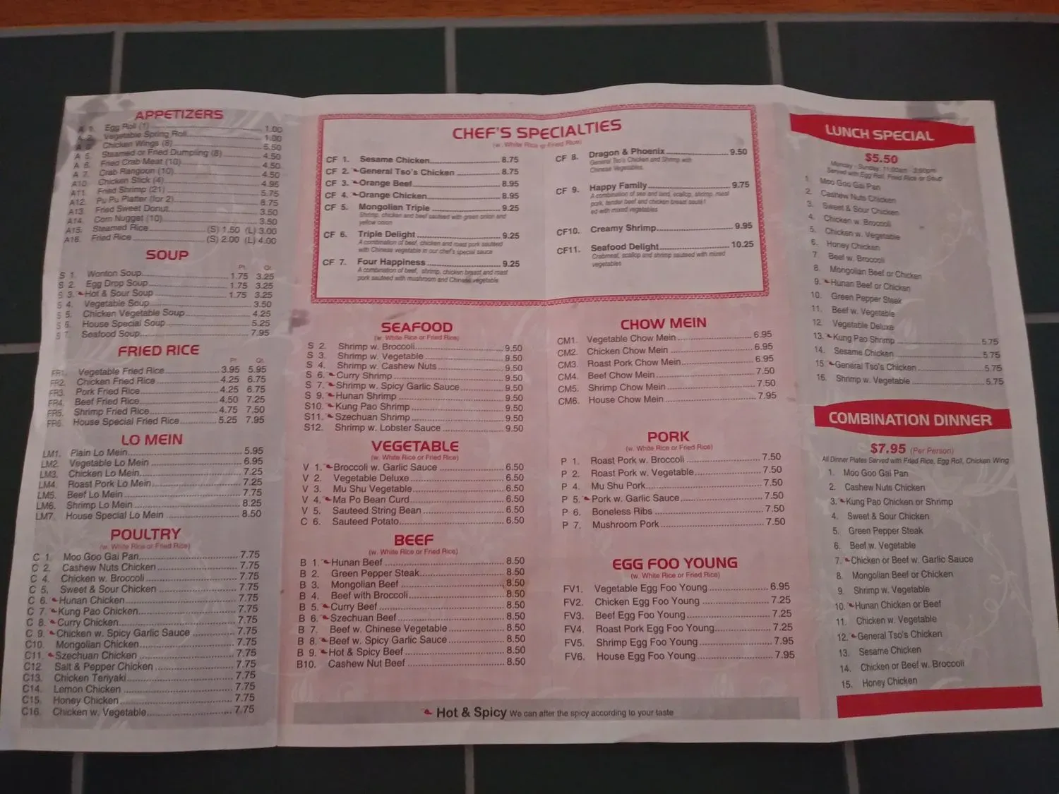 Menu 2