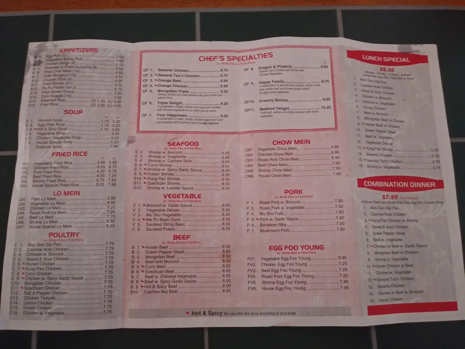 Menu 2