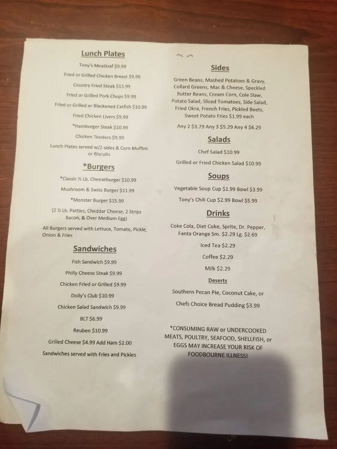 Menu 6