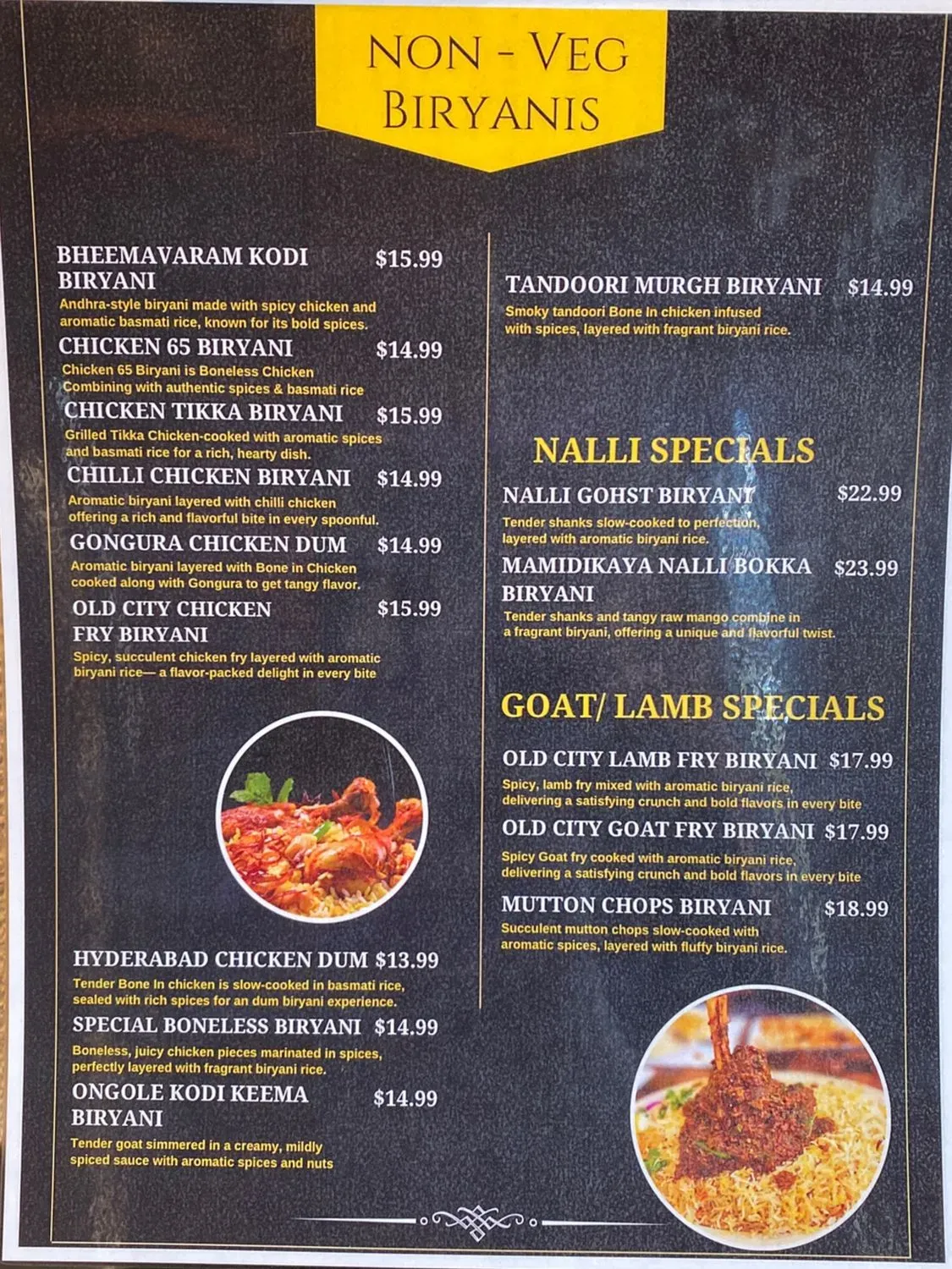 TOT's Bukharaa Indian Restaurant Menu - Updated November 2025