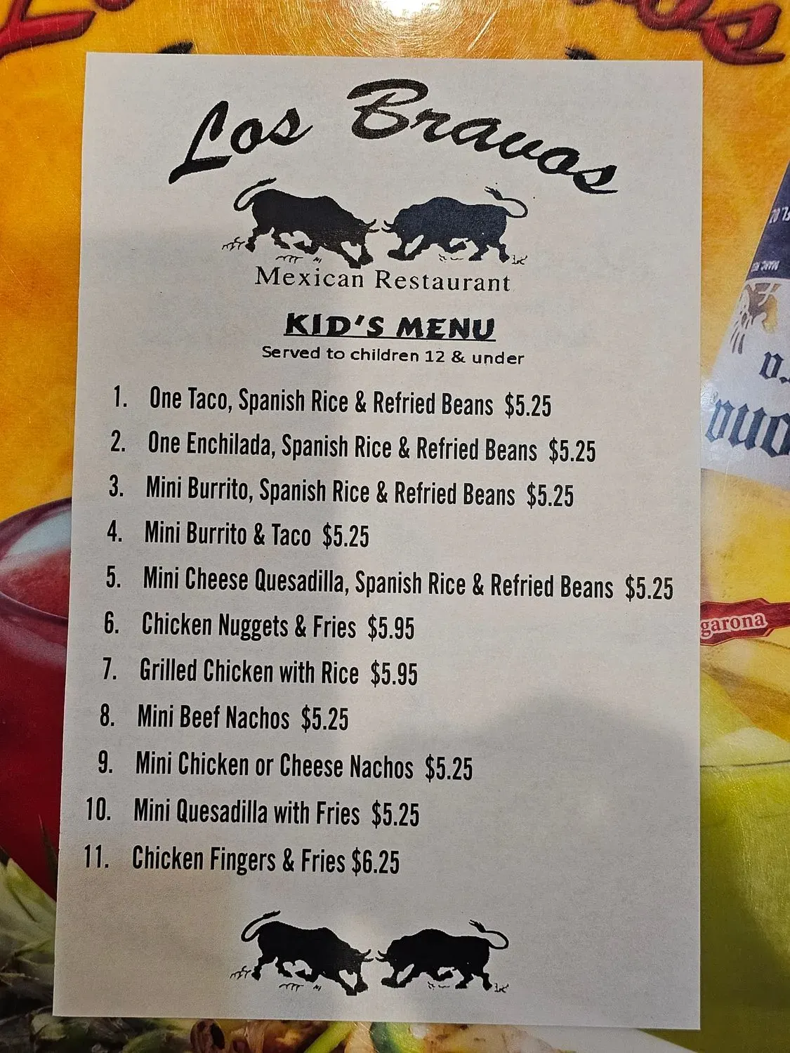 Menu 5