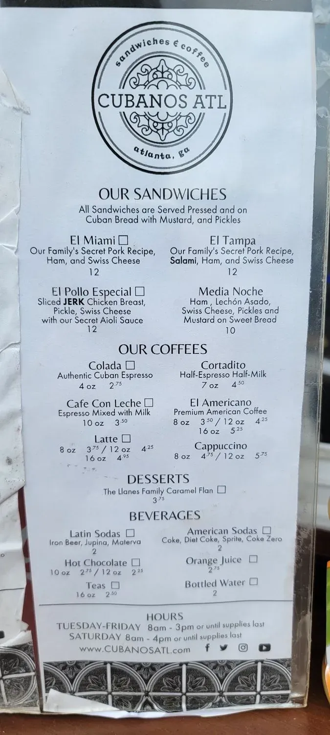 Menu 5