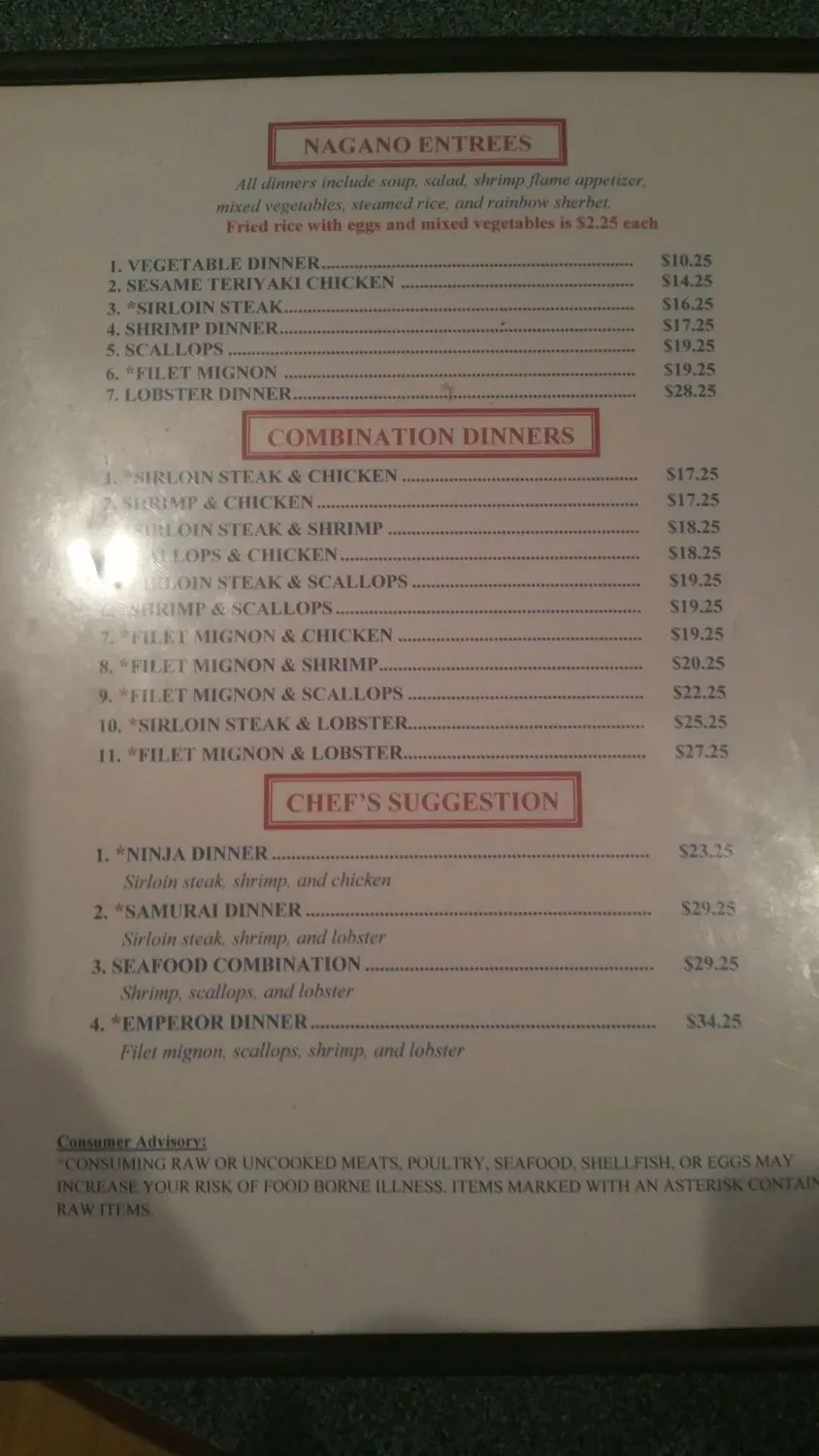 Menu 4