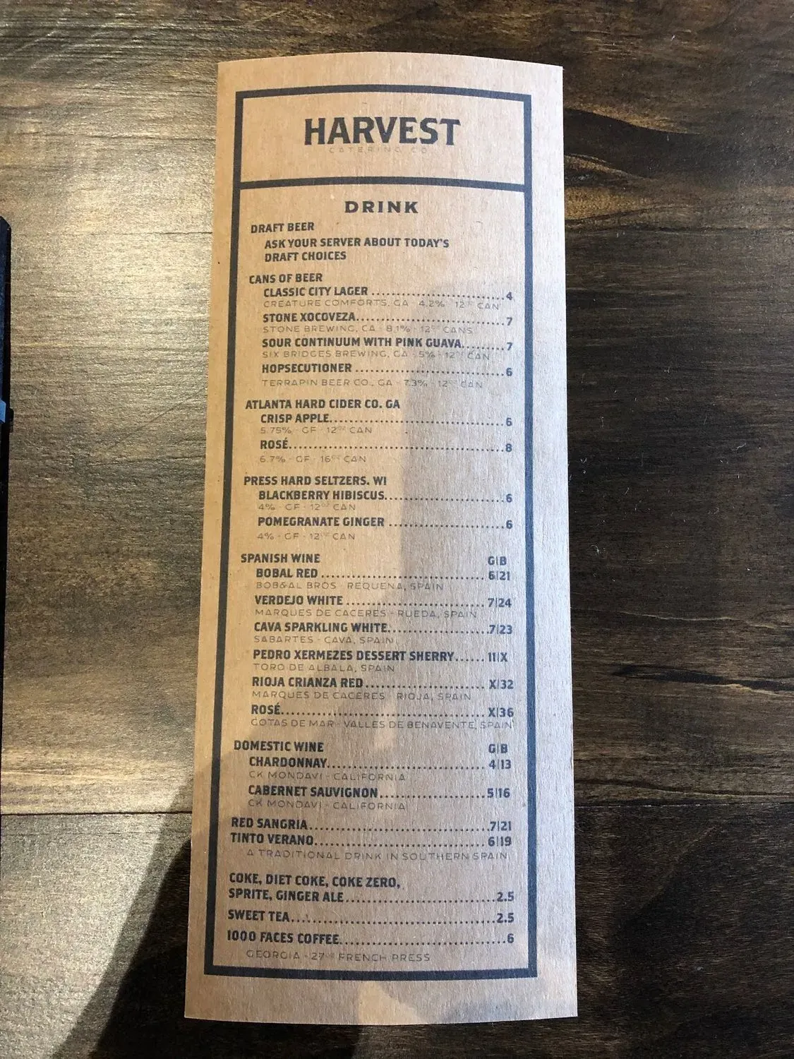 Menu 5