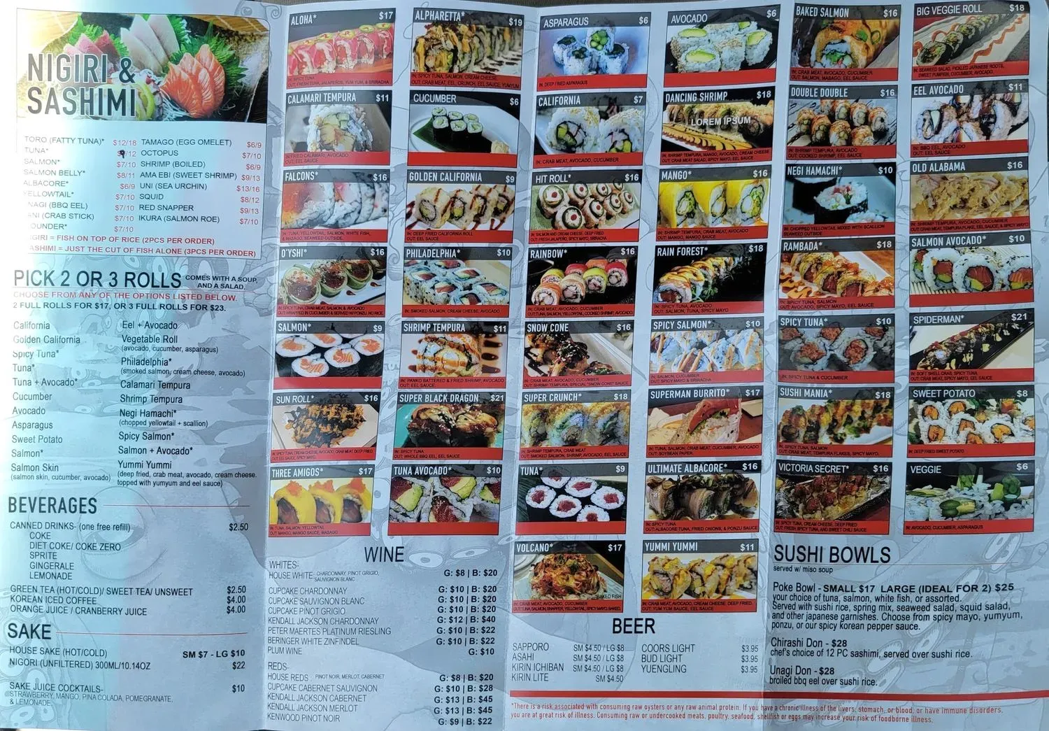 Menu 3