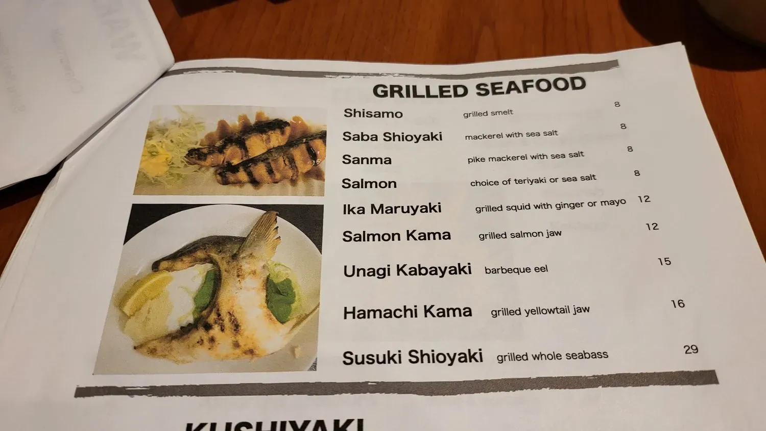 Menu 4