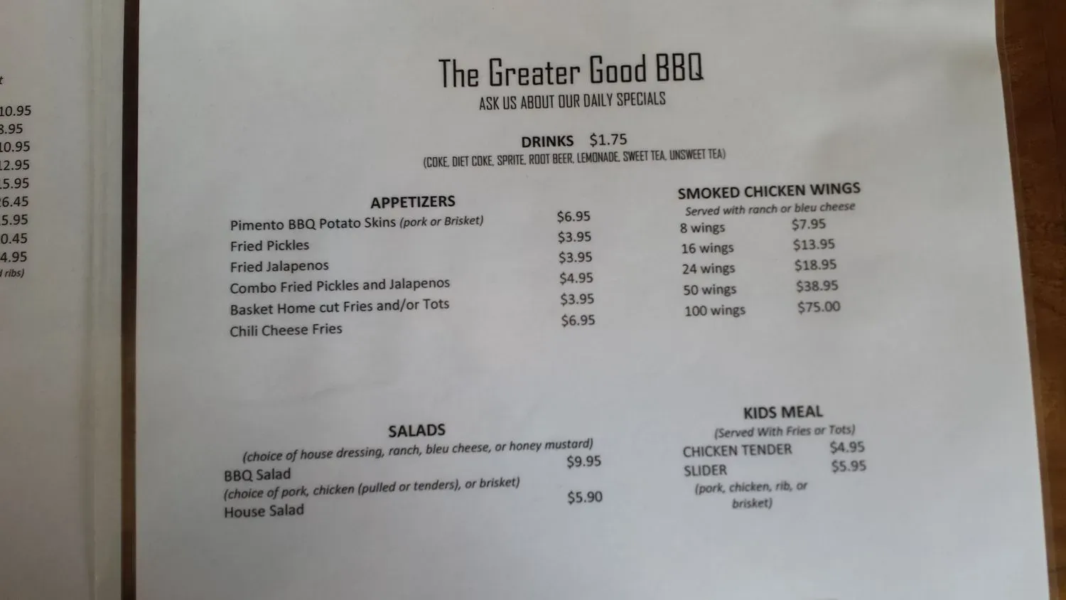 Menu 6