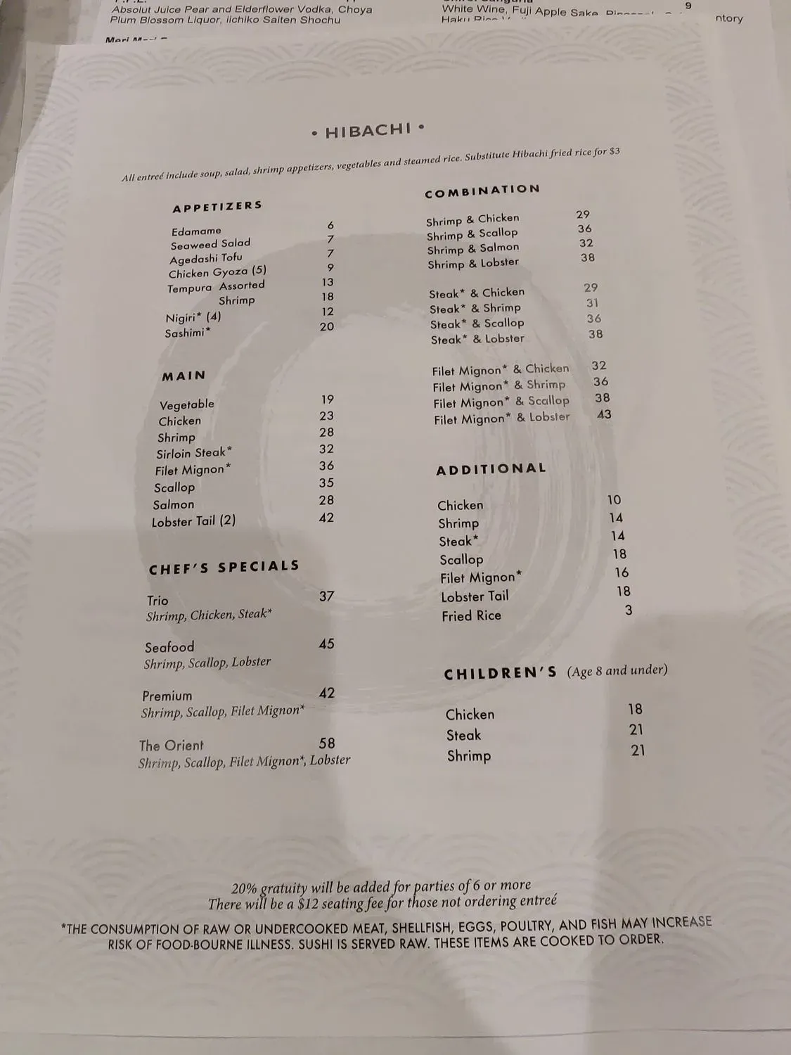 Menu 5