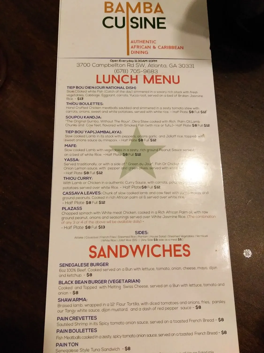 Menu 4