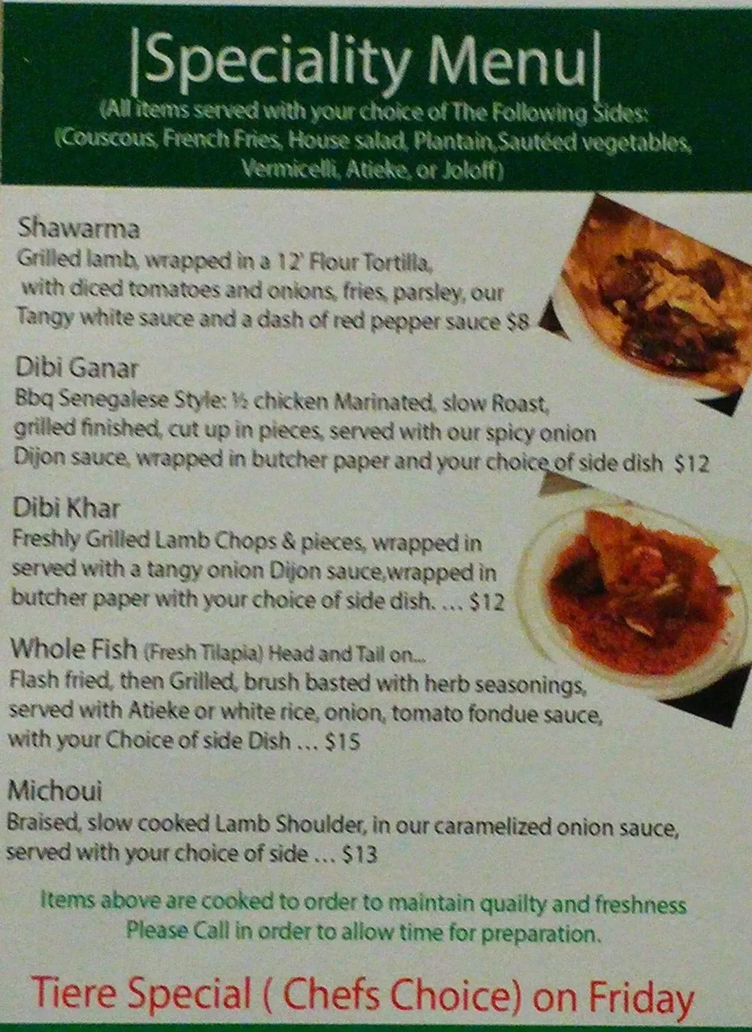 Menu 6