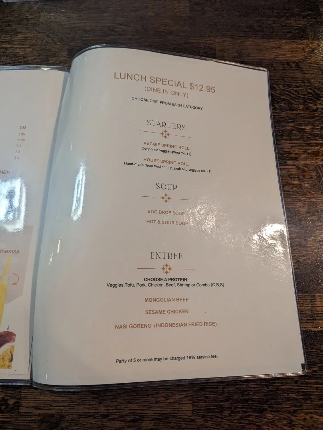 Menu 5