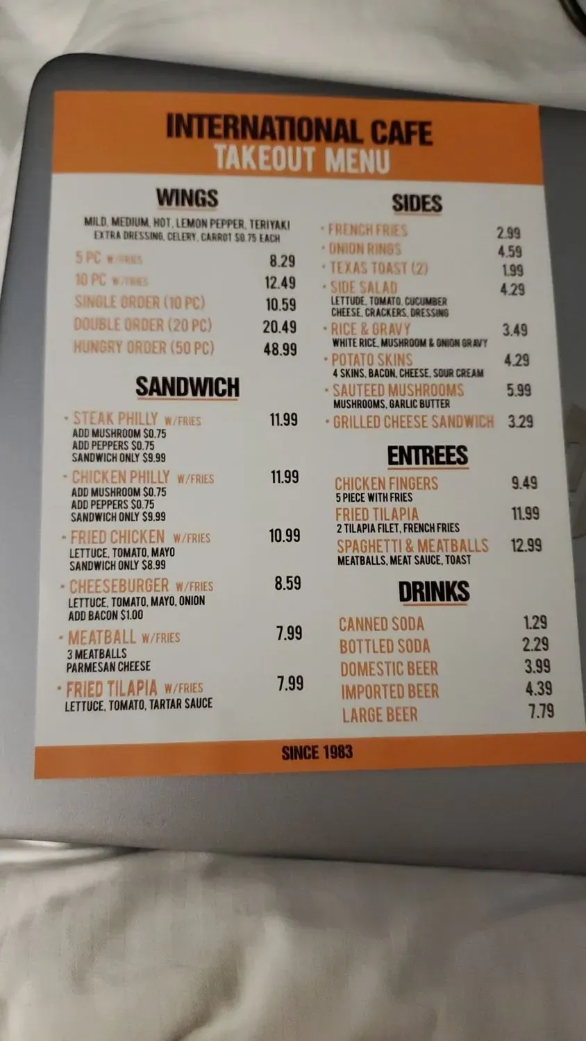 Menu 2