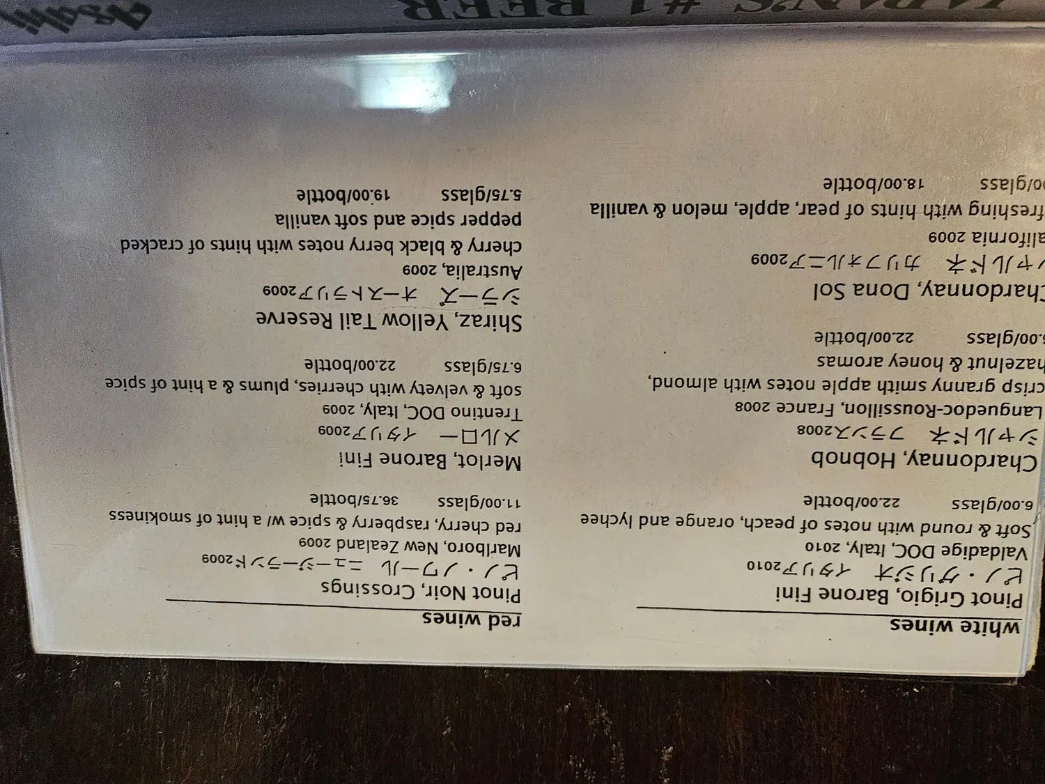 Menu 2