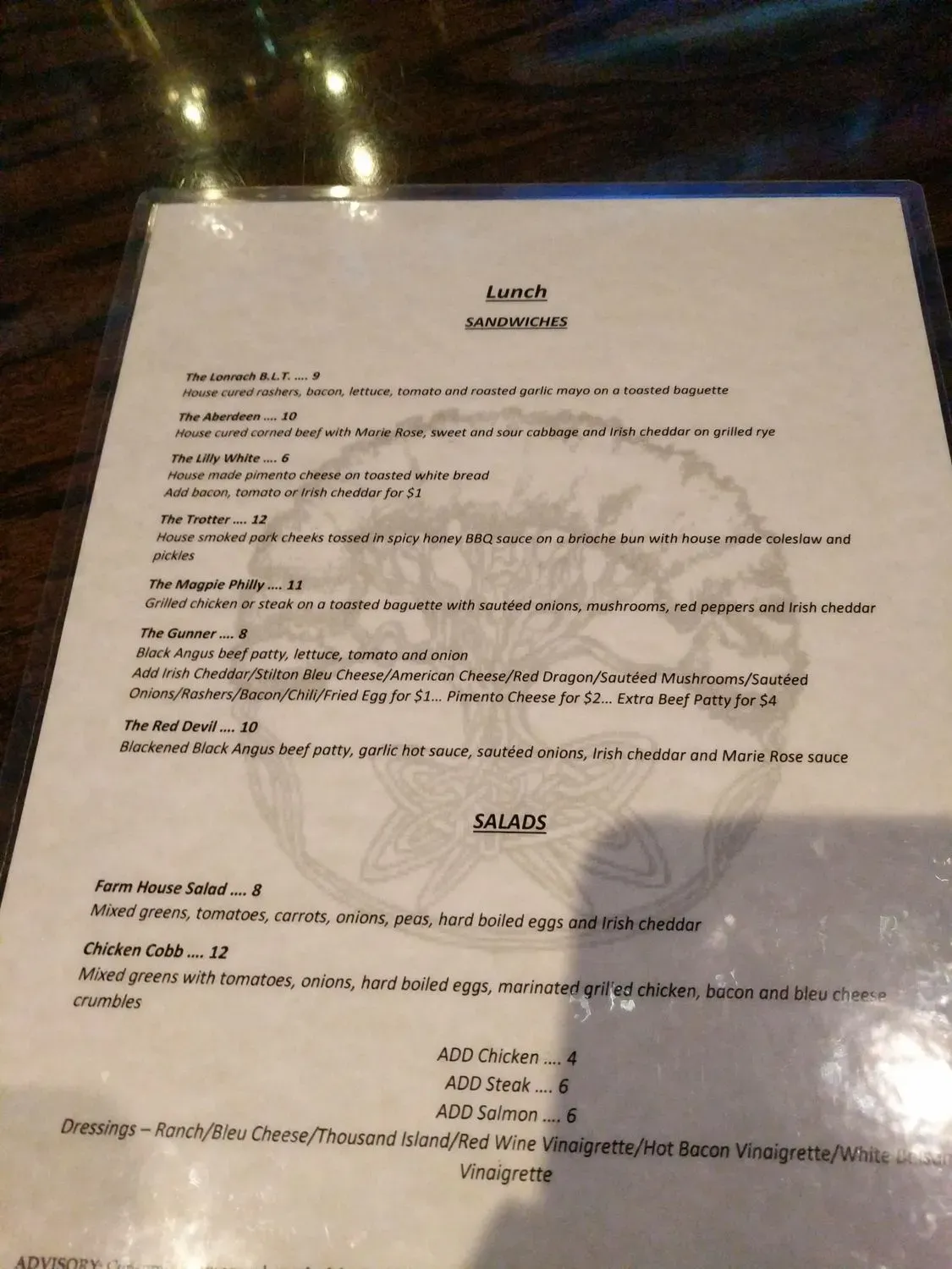 Menu 5