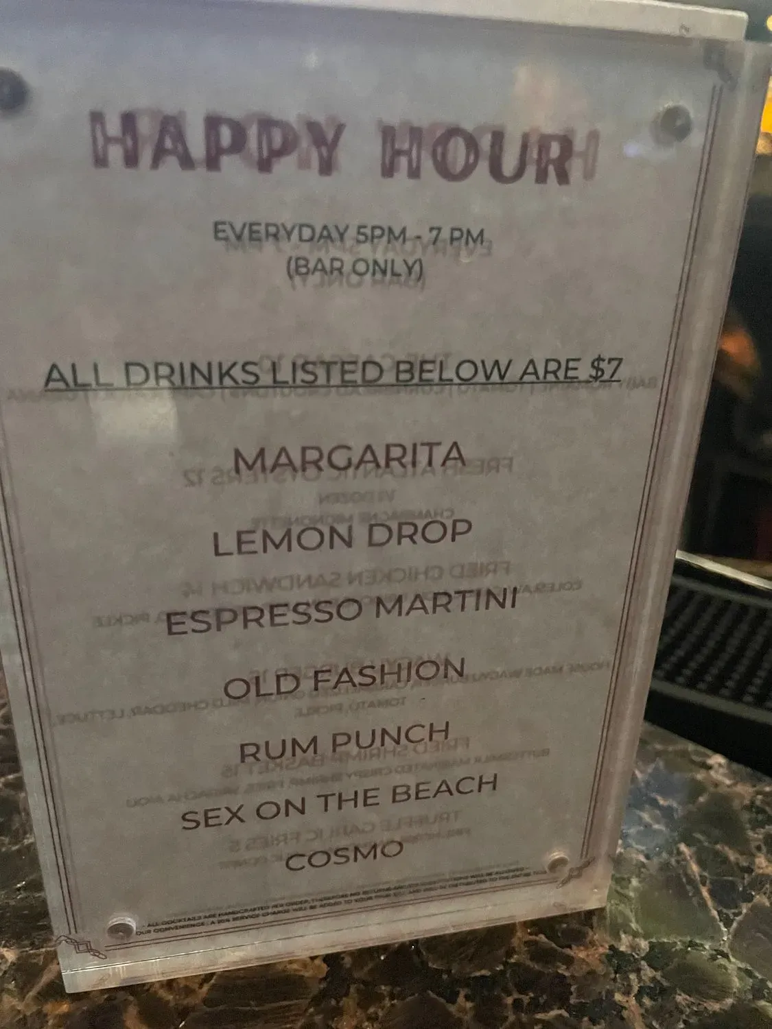 Menu 5