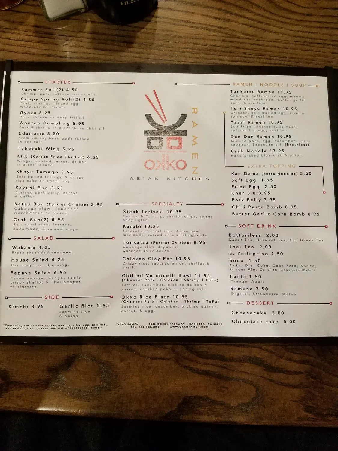 Menu 5