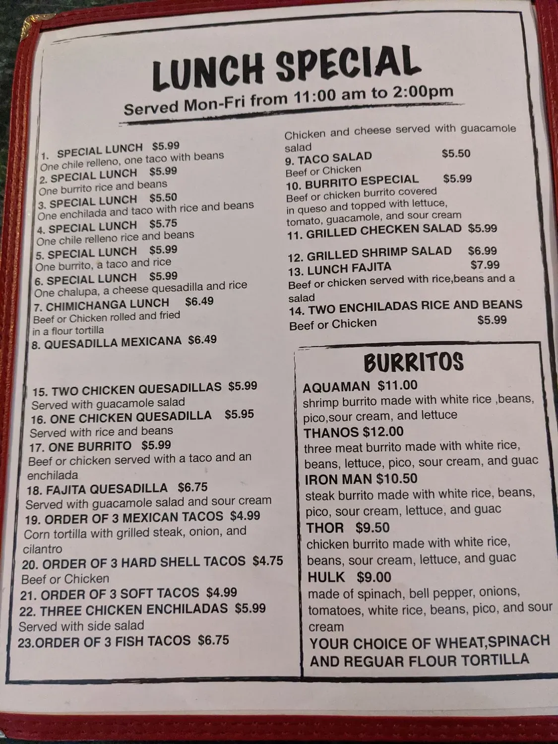 Menu 3