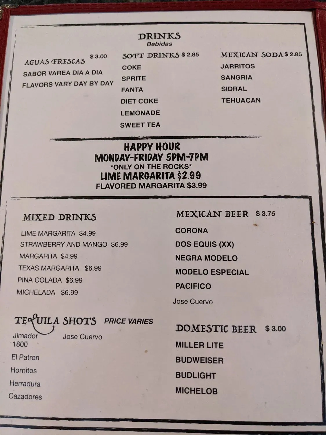 Menu 5