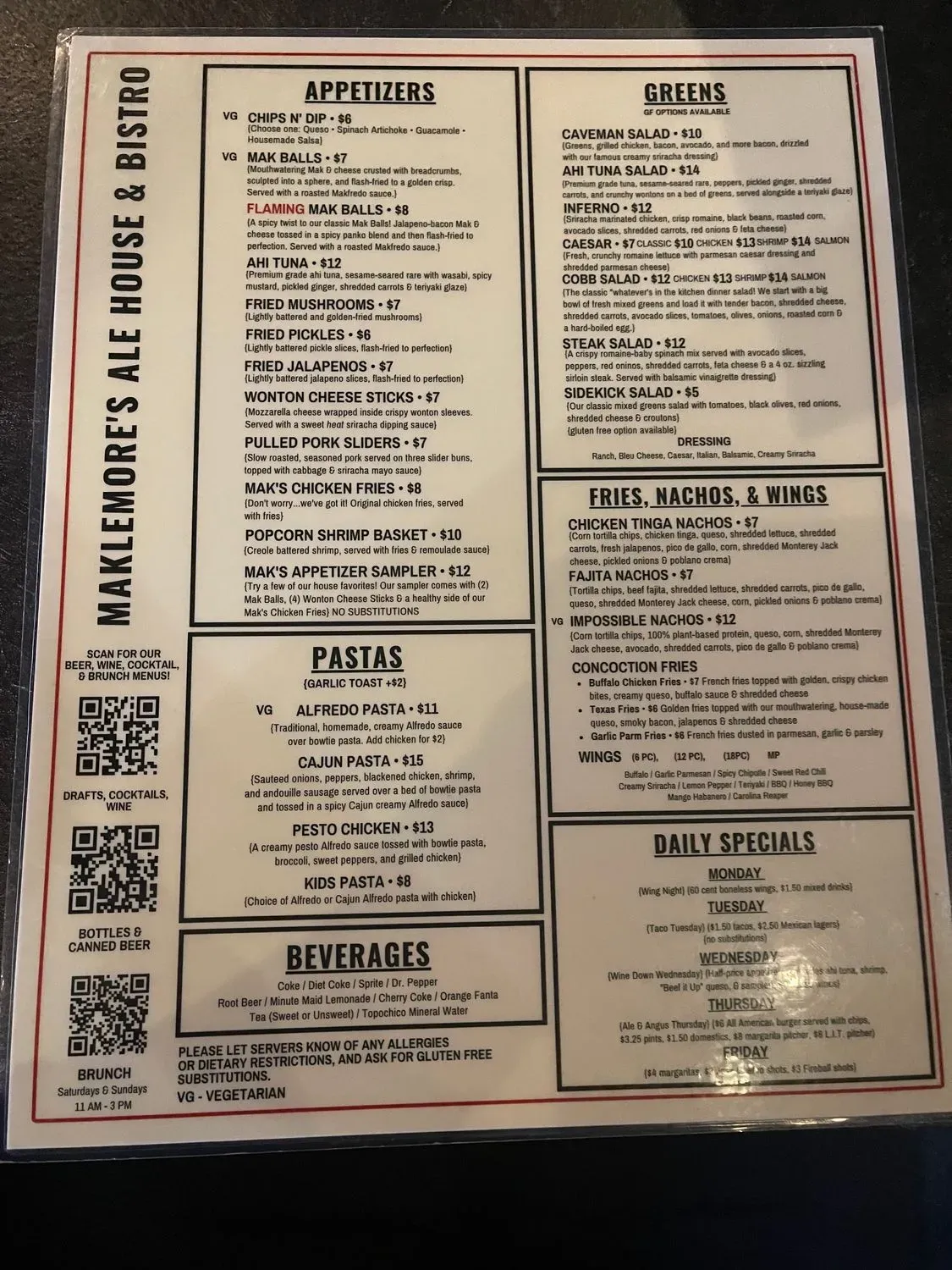 Menu 1