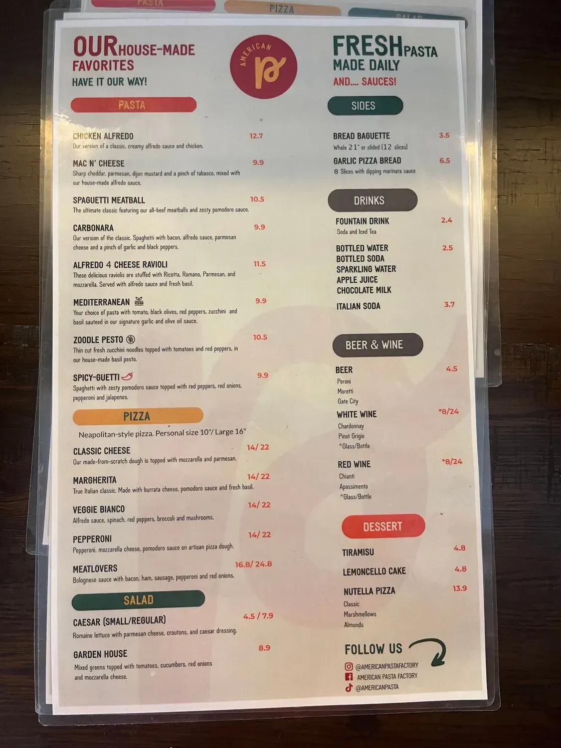 Menu 5