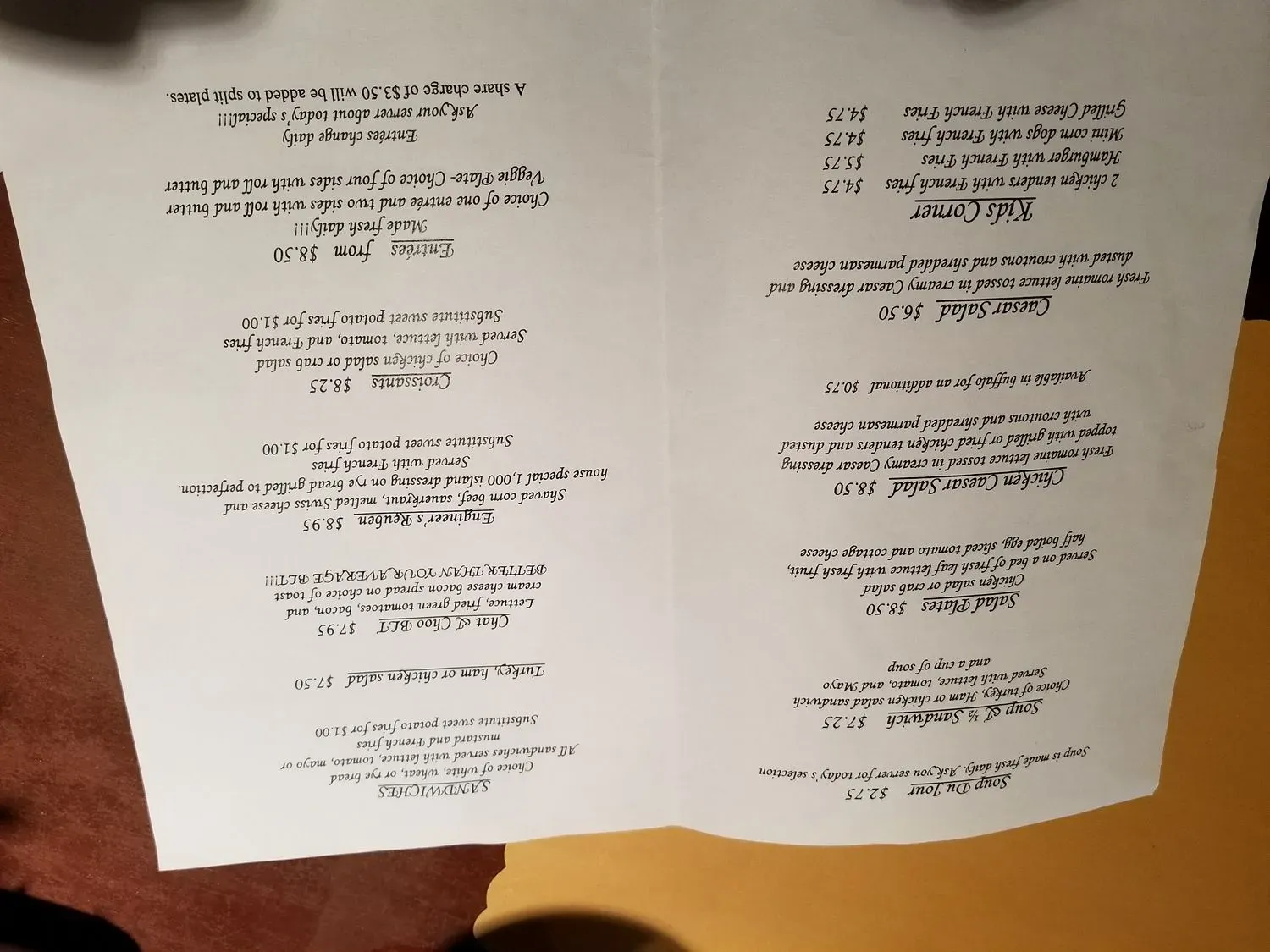 Menu 6