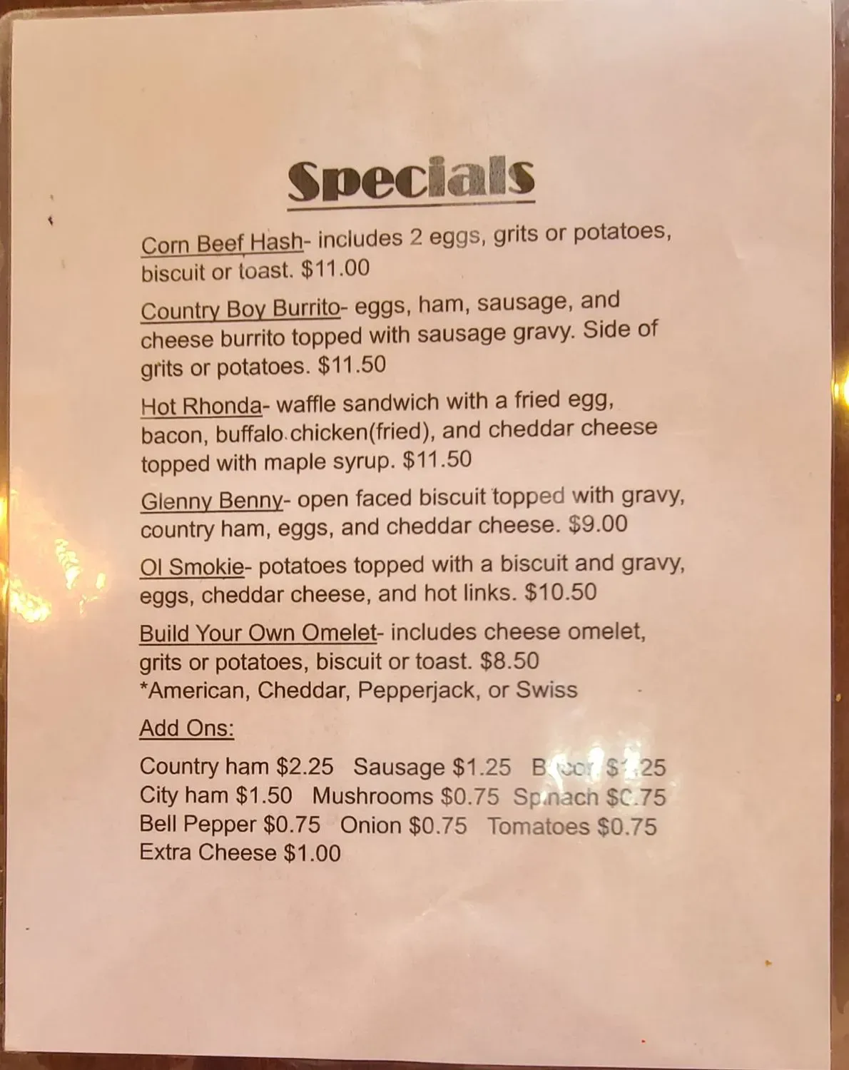 Menu 4