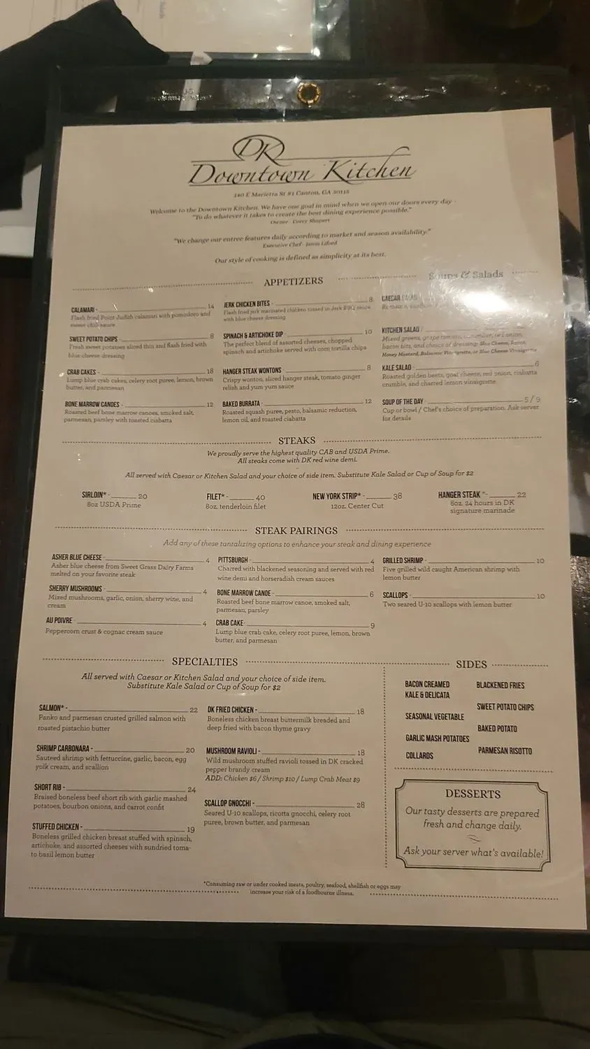 Menu 1