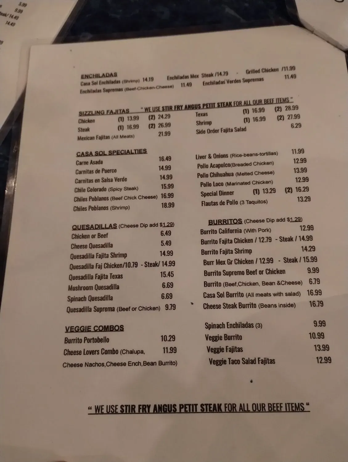 Menu 5