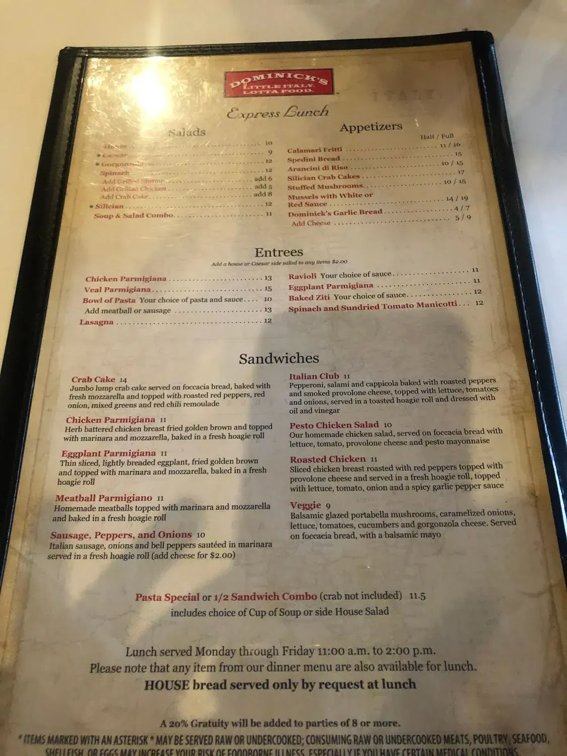 Menu 5