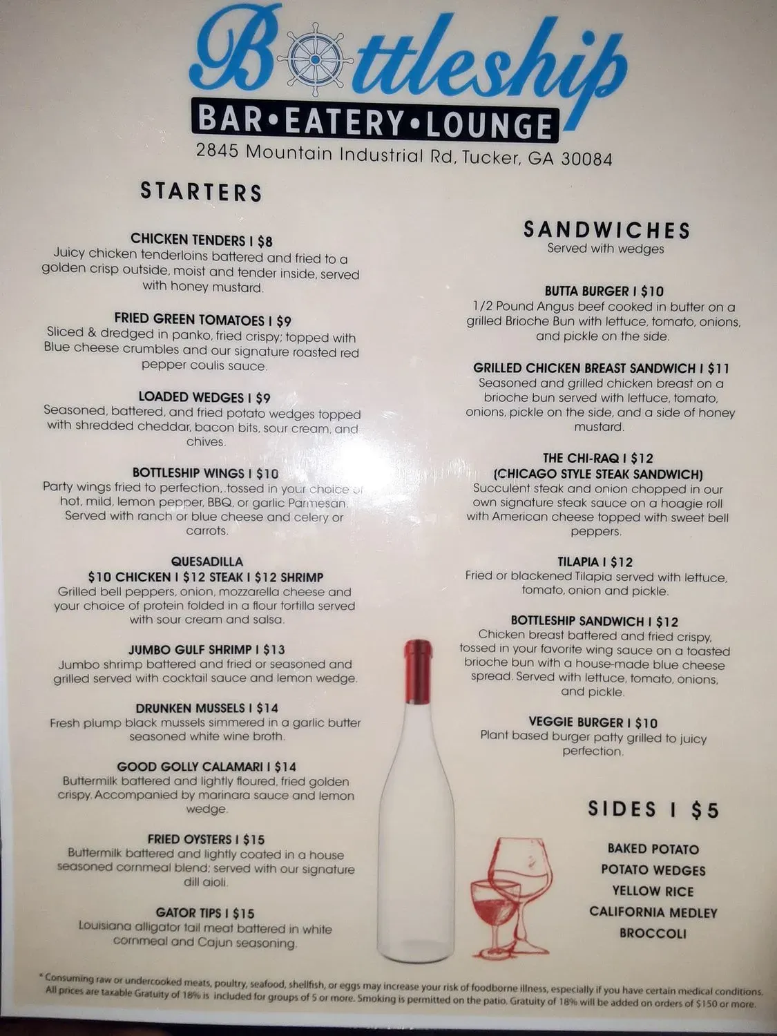 Menu 5