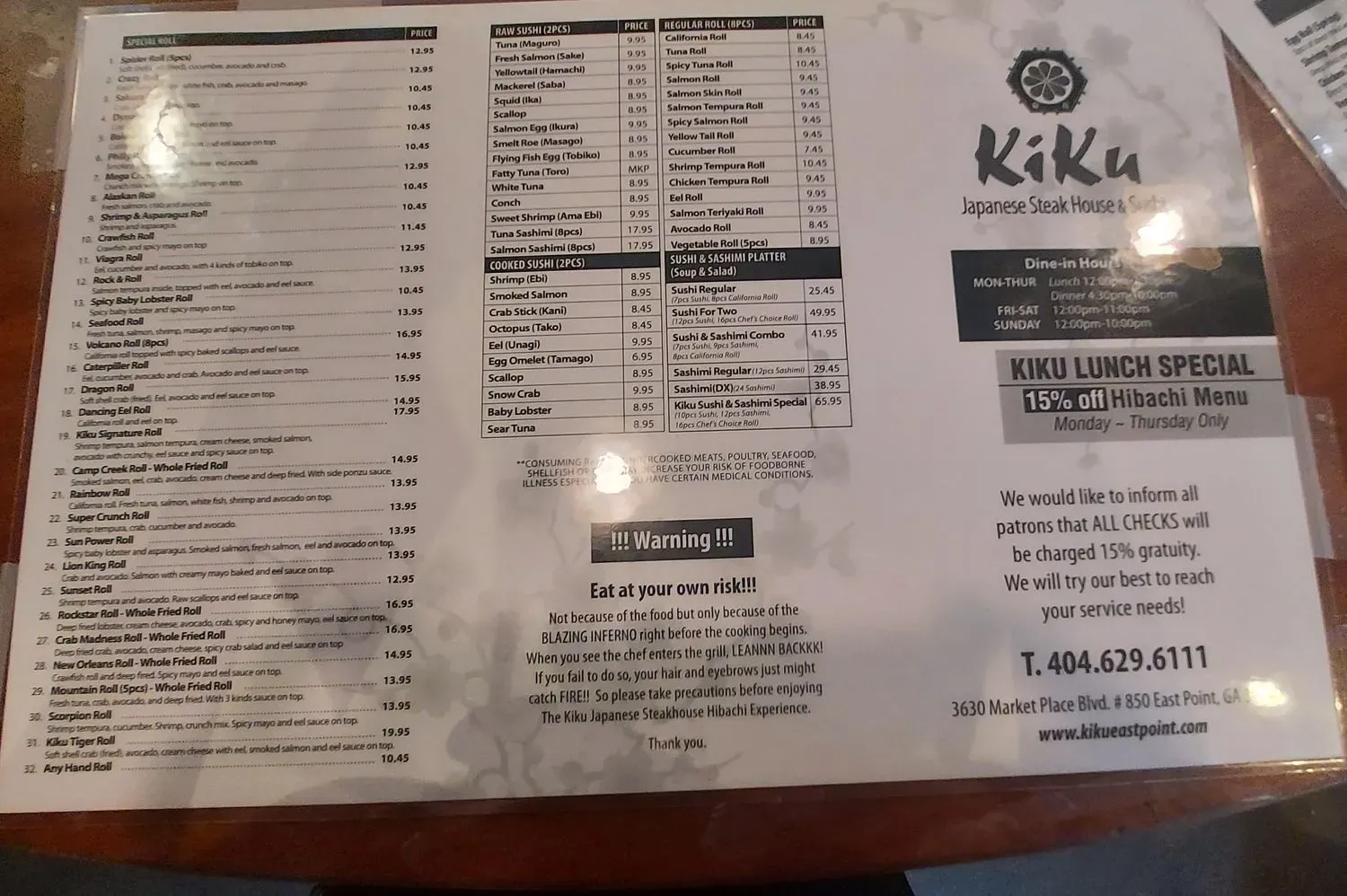 Menu 1