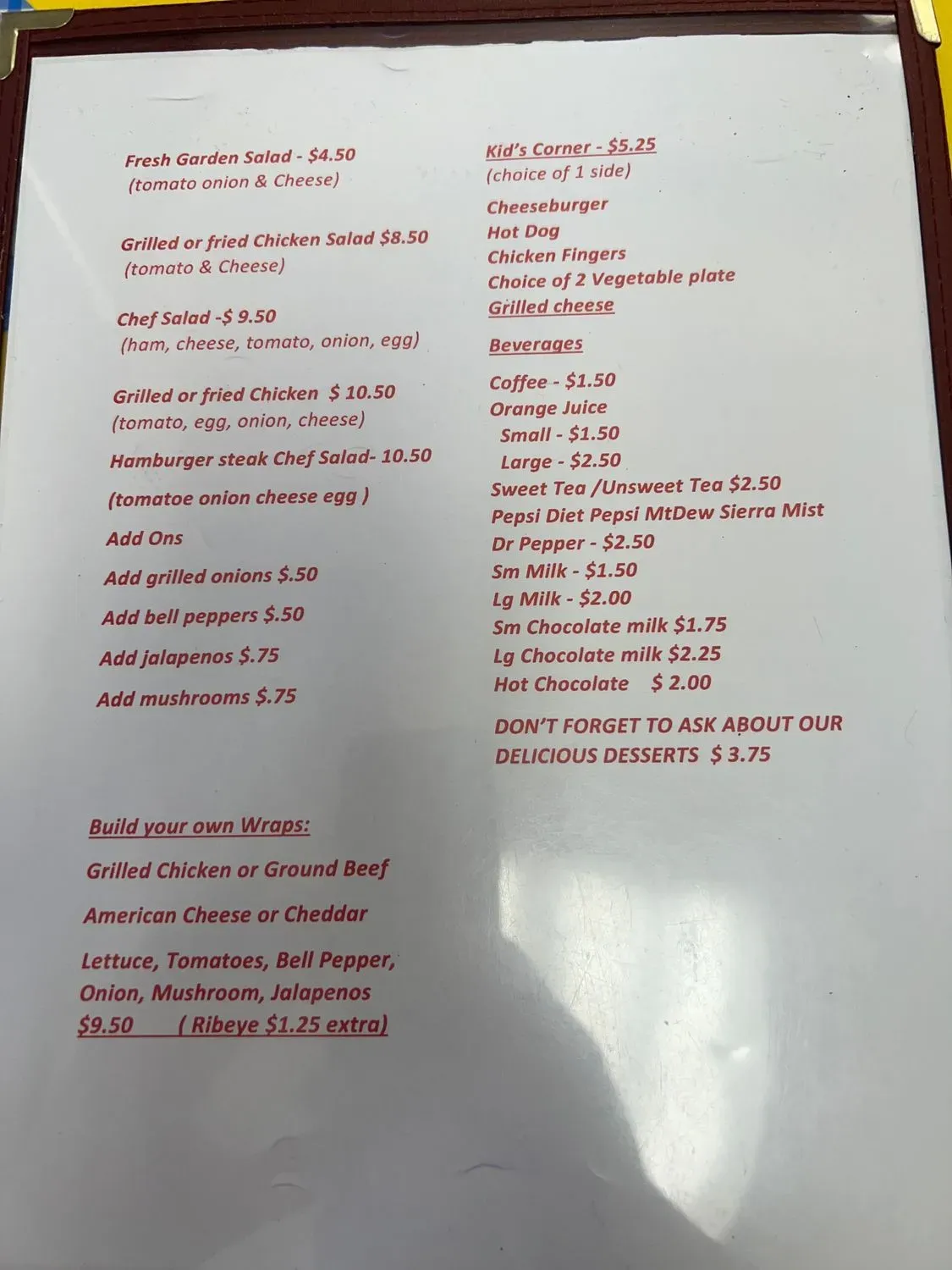 Menu 3