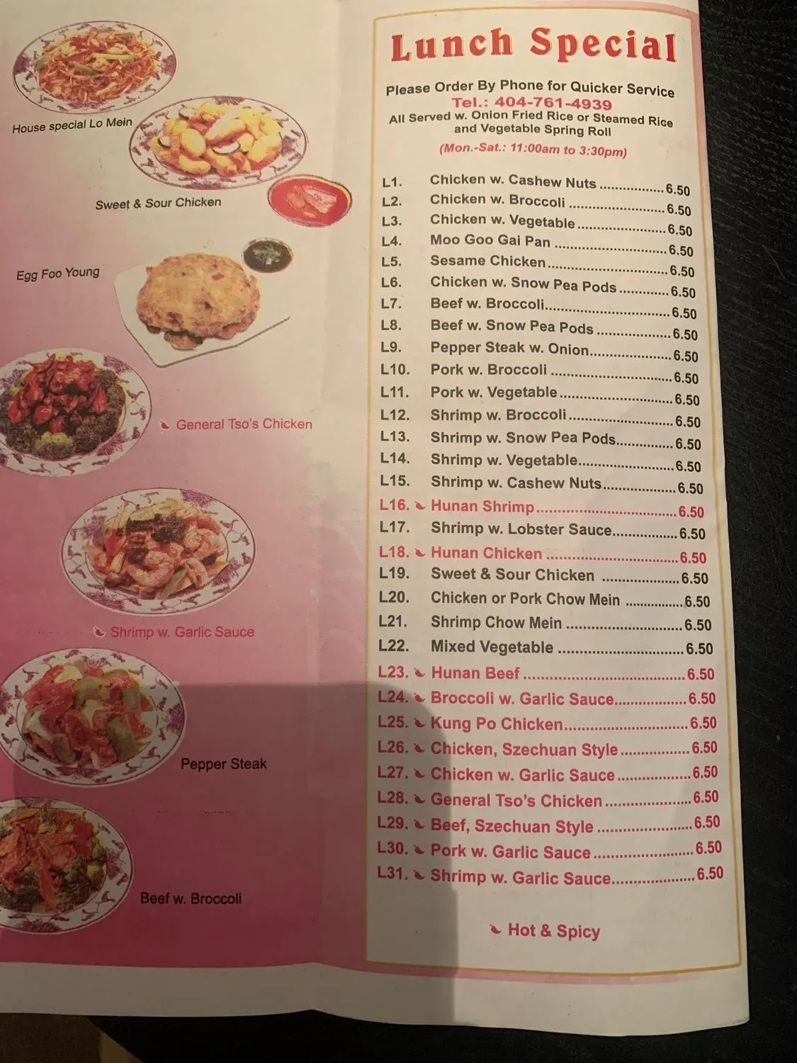 Menu 6