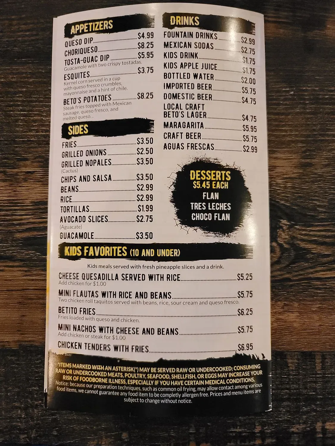 Menu 6