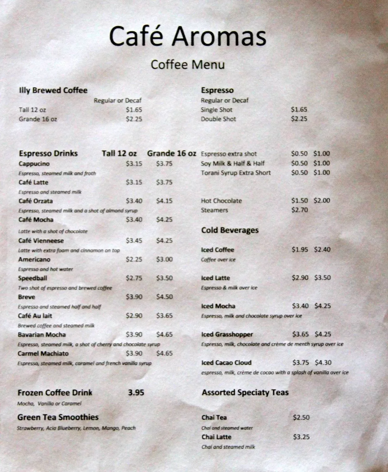 Menu 2