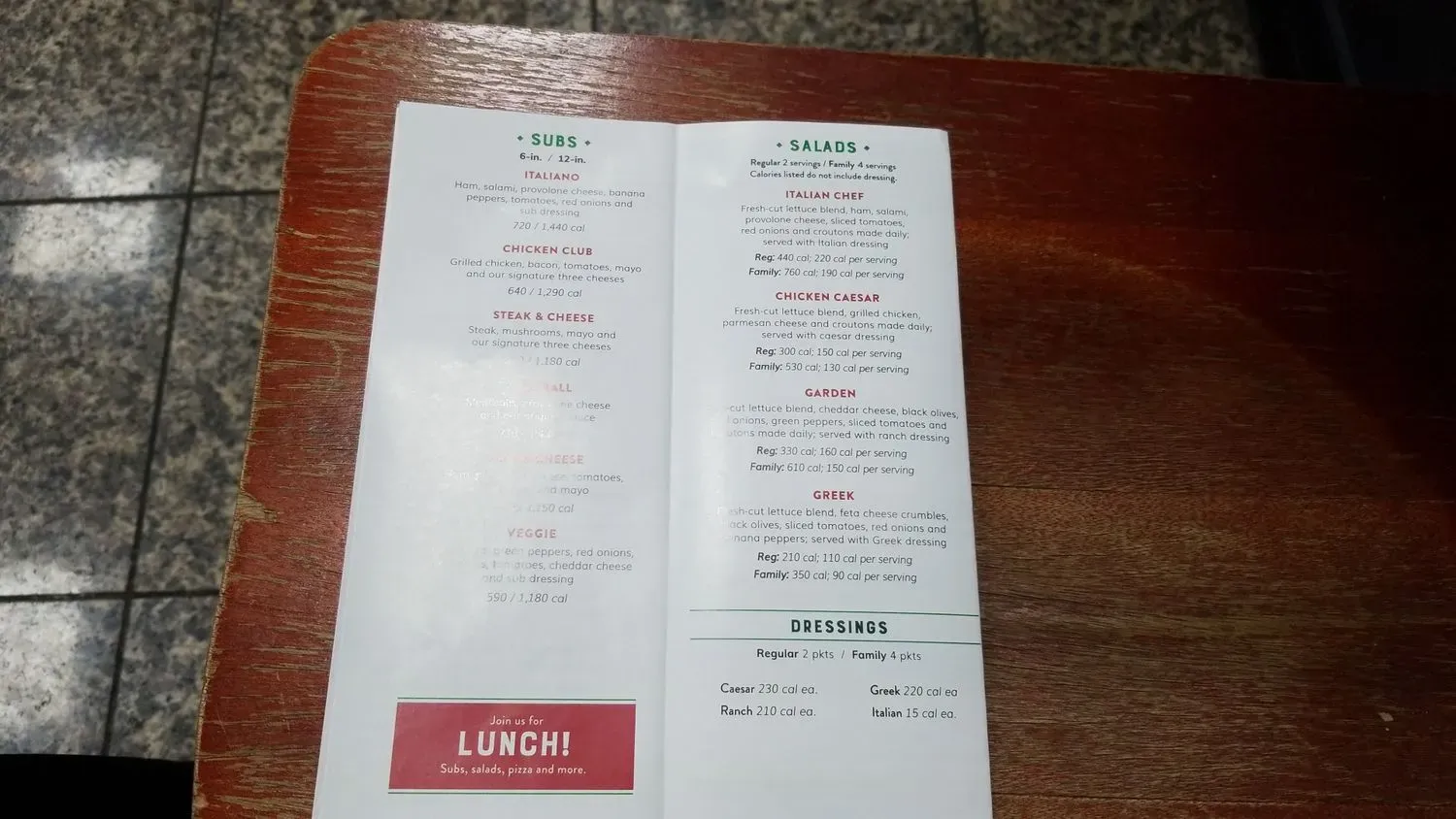 Menu 2