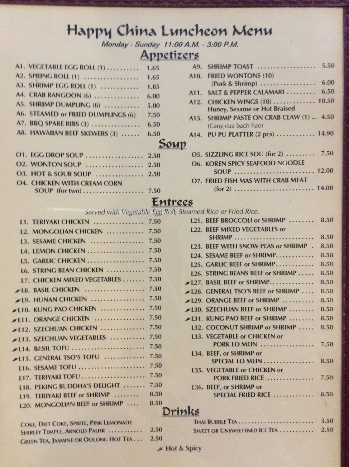 Menu 2