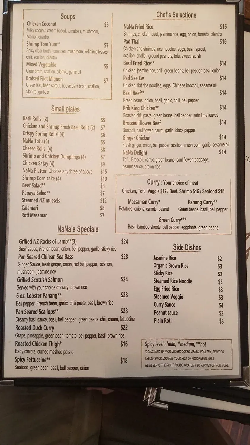 Menu 1